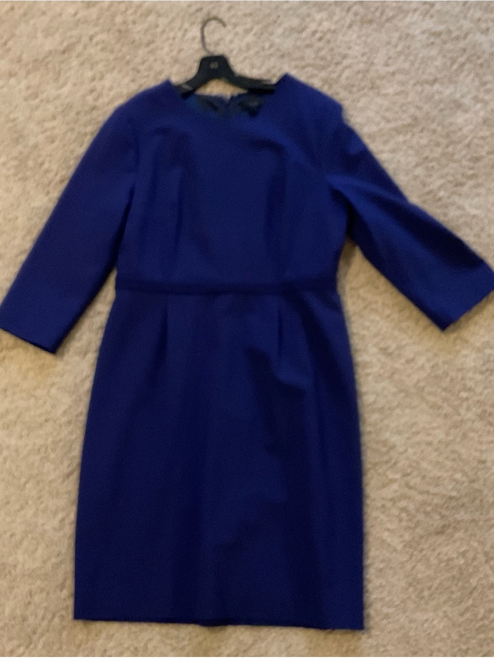 J. Crew Deep Navy Long Sleeve Sheath Dress